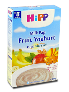 HIPP Terci organic cu lapte - Griu, iaurt si fructe (8 luni) 250 g /3311/ N1