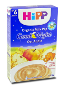 HIPP Terci organic cu lapte, Noapte Buna Ovas si mar (6 luni) 250 g /3331/ N1
