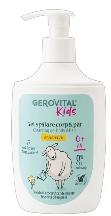 Gerovital Kids Gel spalare corp-par Sensitive N1