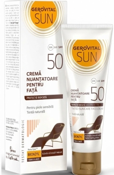 Gerovital Sun Crema fata Nuantatoare SPF 50 N1