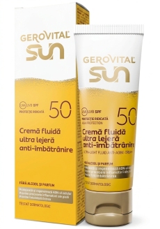 Gerovital Sun Crema anti-imbatrinire fluida ultra-usoara SPF 50 N1