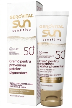 Gerovital Sun Crema pentru ten sensibil pentru prevenirea petelor pigmentare SPF 50+ N1