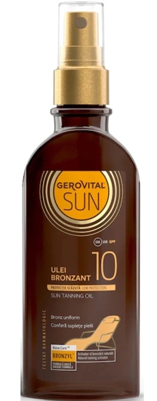 Gerovital Sun Ulei Bronzant Protector SPF 10, 150 ml N1