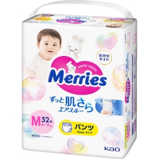 MERRIES Size M №52 6-11 kg (SJ) scutece