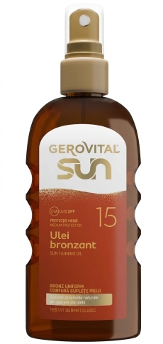 Gerovital Sun Ulei Bronzant SPF 15 N1