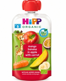 HIPPiS Mango, banana, mar si morcov (6 luni) N1