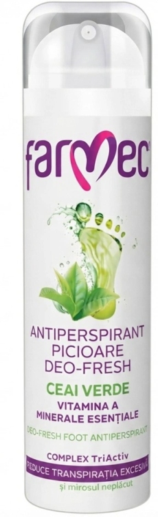 Farmec antiperspirant picioare Deo-Fresh Ceai Verde N1