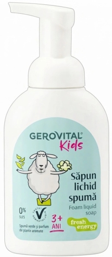 Gerovital Kids Sapun Lichid Spuma Fresh energy N1