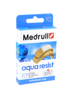 Emplastru MEDRULL Aqua Res (1.9x7.2 cm-6 buc, 2.5x7.2 cm-4 buc.) № 10 N10