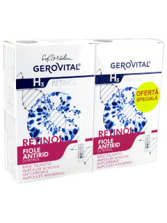 Gerovital H3 Retinol Pachet Promo fiole antirid cu retinol 10 2 ml+fiole antirid cu retinol 10 2 ml N1