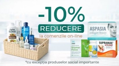Reducere 10%  la comenzile pe site