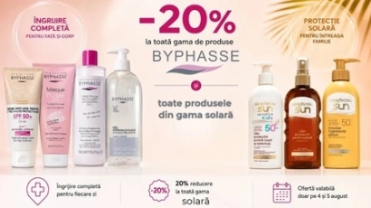 Reducere 20% la Byphasse si gama solara