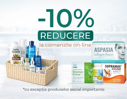 Reducere 10%  la comenzile pe site