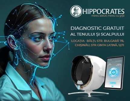 Serviciu de diagnostic 3D al pielii și scalpului, acum în farmaciile Hippocrates din Chișinău și Bălți