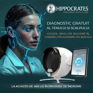 Serviciu de diagnostic 3D al pielii și scalpului, acum în farmaciile Hippocrates din Chișinău și Bălți