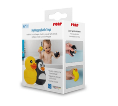 Set jucarii de baie din silicon (ratusca + pinguin) Reer 76093