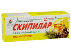 Эликсир Скипилар крем-гель разогревающий с мёдом и горчицей N1