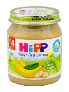 ХИПП Фрукты, Первый детский банан (с 4-ех месяцев) 125 гр /4232/ N1