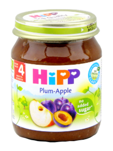 HIPP Fructe, Mere si prune (4 luni) 125 g /4204/ N1