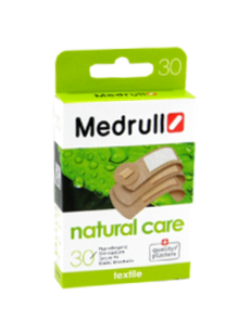 Пластырь MEDRULL Natural C (1.9x7.2 см-12 шт, 2.5x7.2 см-10 шт,диам. 2.2 см-4 шт.,0,5 х6 см-2 ) № 30 N30