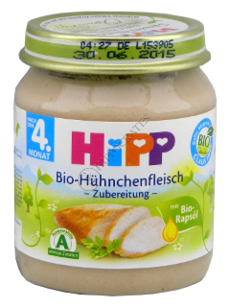 HIPP Preparat din carne de gaina (4 luni) 125 g /6020/ N1