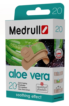 Emplastru MEDRULL Aloe Vera (20x70 mm - 12 buc, 24x70 mm - 8 buc) N20