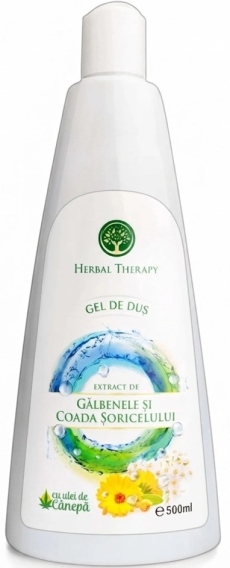 Gel de dus cu extr. de Galbenele, Coada Soricelului + Ulei Canepa N1