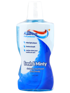 Apa de gura Aquafresh FreshMinty fara alcool