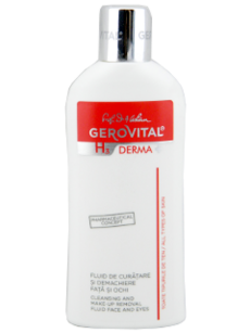 Gerovital H3 Derma+ fluid de curatare si demachiere fata si ochi 200 ml N1