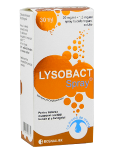 Lysobact Spray cu aroma de menta N1