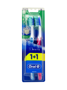 Зубная щетка Oral-B 3D White Fresh 40 Medium 1+1 N1