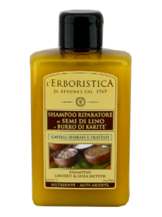Атенас Linseed Питательный шампунь для поврежденных волос с маслом Ши и маслом льна N1