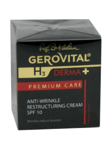 Геровитал H3 Derma+ Premium Care крем для морщин реструктурирующий SPF 10 N1