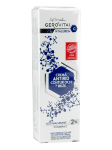 Gerovital H3 Hyaluron C Crema antirid contur ochi si buze  N1