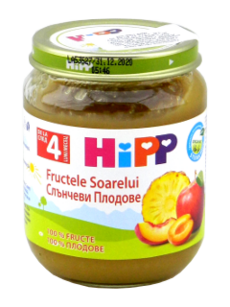 HIPP Fructe, Fructele Soarelui (4 luni) 125 g /4224/ N1