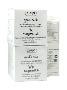 Ziaja Goat`s milk Crema de zi +crema de noapte+Crema de ochi  N1