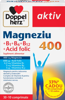 Doppelherz Magneziu + Vit.B + Ac.Folic
