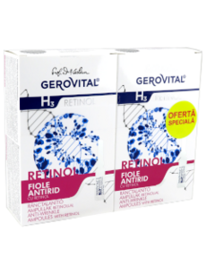 Gerovital H3 Retinol Pachet Promo fiole antirid cu retinol 10 2 ml+fiole antirid cu retinol 10 2 ml N1