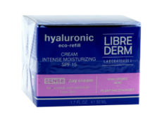 Librederm Hyaluronic Eco-refill Crema de zi intens hidratanta SPF 15, pentru ten normal si sensibil