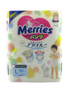 MERRIES Size L №44+6 9-14kg (SJ) chilotei-scutec N1