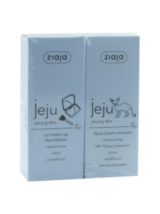 Ziaja Jeju No Make-up Fondation Natural crema fata + Mousse N1