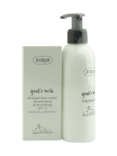 Ziaja Goat`s milk Crema ultrausoara de zi cu lapte de capra SPF15 + gel sp. fata N1