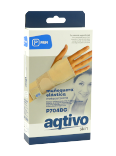 ПРИМ Повязка эластичная для запястья с полуперчаткой P704BG L (736326)