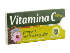 Витамин С с прополисом, эхинацеей и цинком N10
