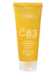 Ziaja Vitamin C.B3 Niacinamide gel scrub pentru fata N1