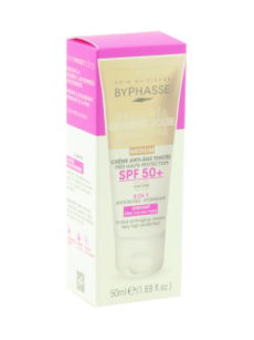 Byphasse Anti-Aging crema fata nuantatoare (light) SPF50 N1