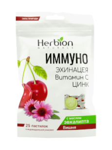 Herbion IMMUNO Visina Echinaceea + Zn + Vit.C N25