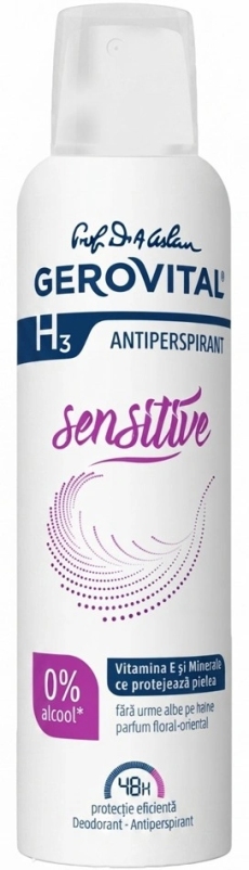 Gerovital H3 Deodorant Antiperspirant Sensitive N1