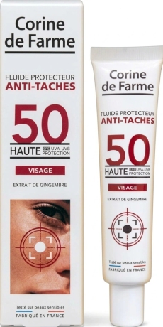 Корин де Фарм Sun Anti-dark защитная жидкость против пигментных пятен SPF 50+ N1