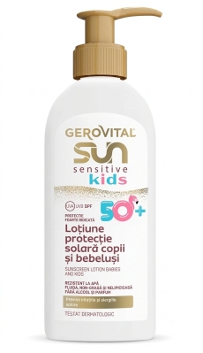 Геровитал Sun лосьон для чувствительной кожи для детей и младенцев SPF 50+ N1